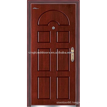 High Quality Steel Wooden Armored Door (JKD-215) Steel Door Frame Door Security System